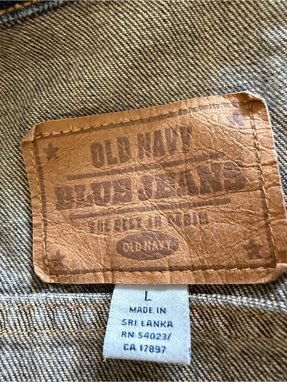 Classic Old Navy denim trucker jacket